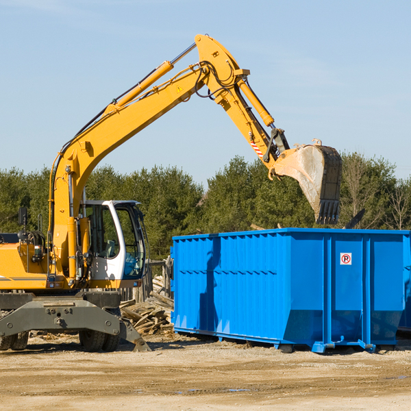 what size residential dumpster rentals are available in Hartland Minnesota